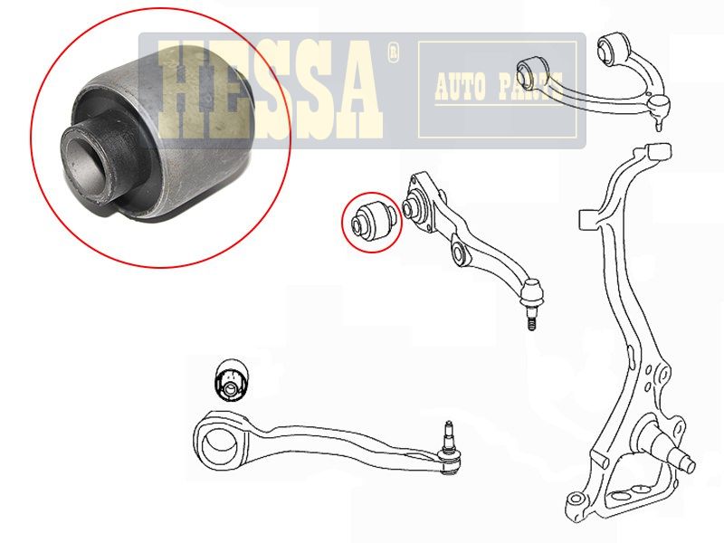 Сайлентблок переднего поперечного рычага mercedes s-class w221c216 05-13 HESSA                ZZXV31855