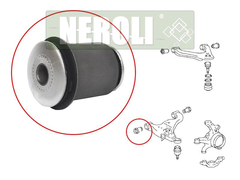 Сайлентблок переднего нижнего рычага передний toyota fortunerhilux 05- NEROLI                N1A20966