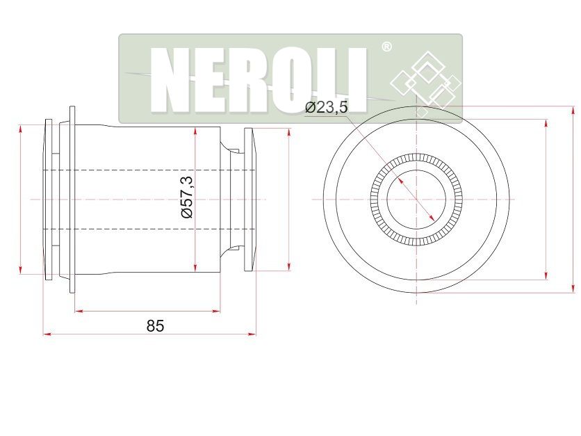 Сайлентблок FR переднего нижнего рычага toyota land cruiser 200sequoiatundralexus lx570 07- NEROLI                N1A20989