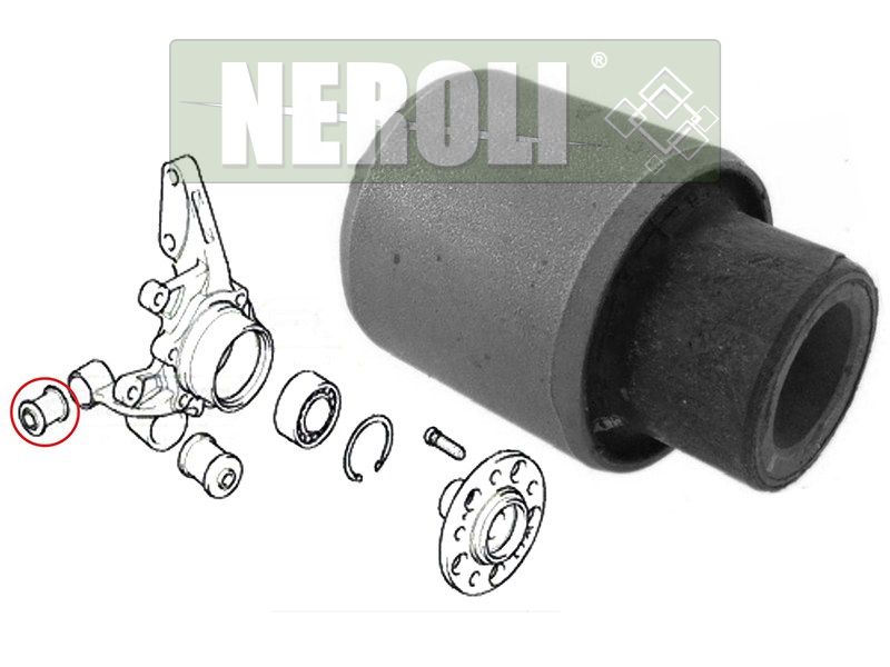 Сайлентблок задней цапфы hyundai tucson 2004-2010 №1 NEROLI                N1A24189