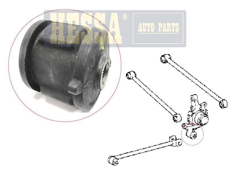 Сайлентблок RR продольной тяги toyota camry_vista 90-_gracia_qualis_corolla_corona -92_harrier -03 HESSA                ZZXV22993