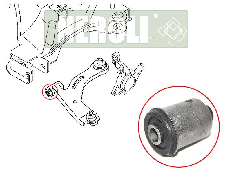 Сайлентблок переднего нижнего рычага передний ford escape_maverick_mazda tribute 00-07 NEROLI                N1A57787