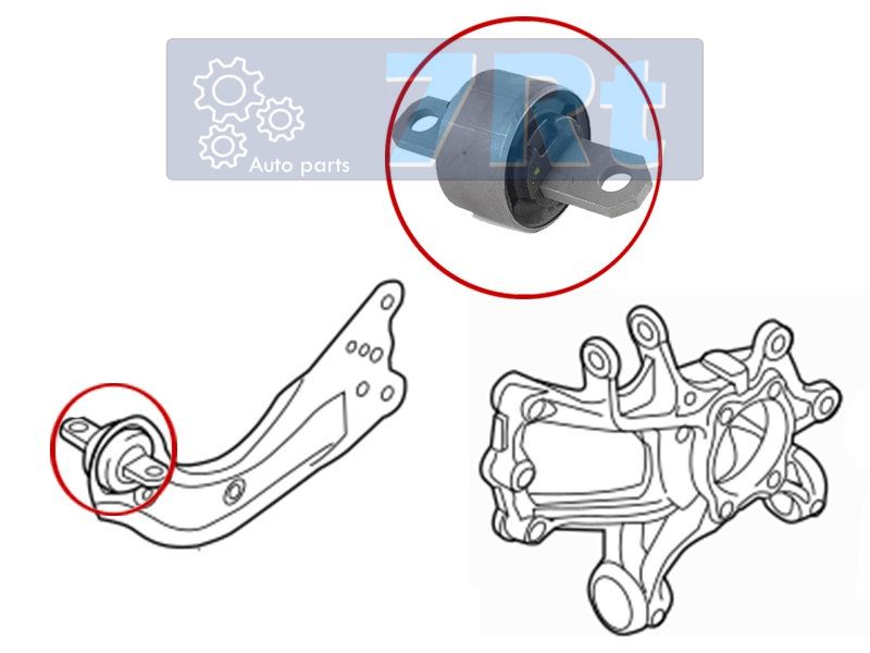 Сайлентблок заднего продольного рычага передний mazda cx-5 7RT                DRA43501