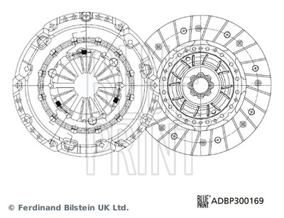 ADBP300169 BLUE PRINT Комплект сцепления