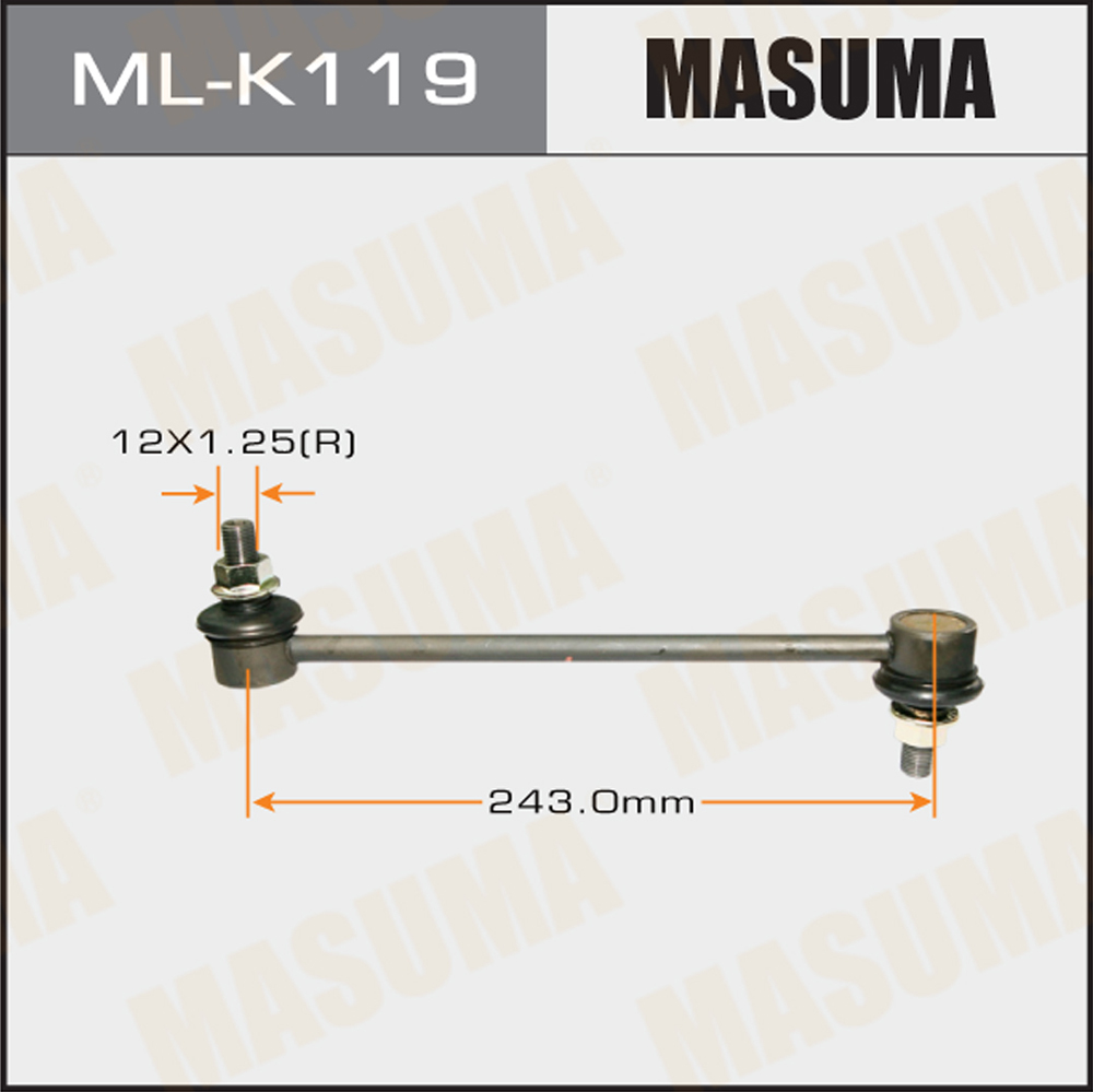 Стойка стабилизатора | перед правлев | Masuma                ML-K119