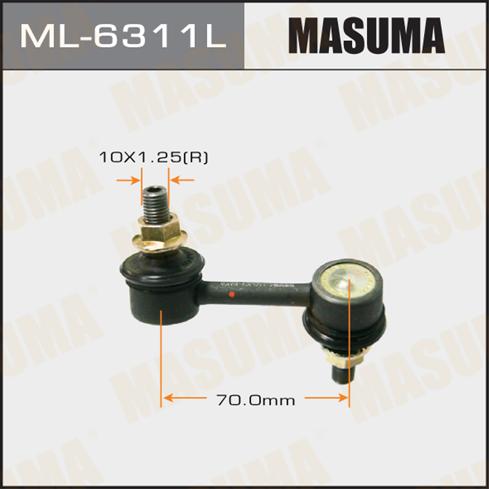 Стойка (линк) стабилизатора | перед лев | Masuma                ML6311L