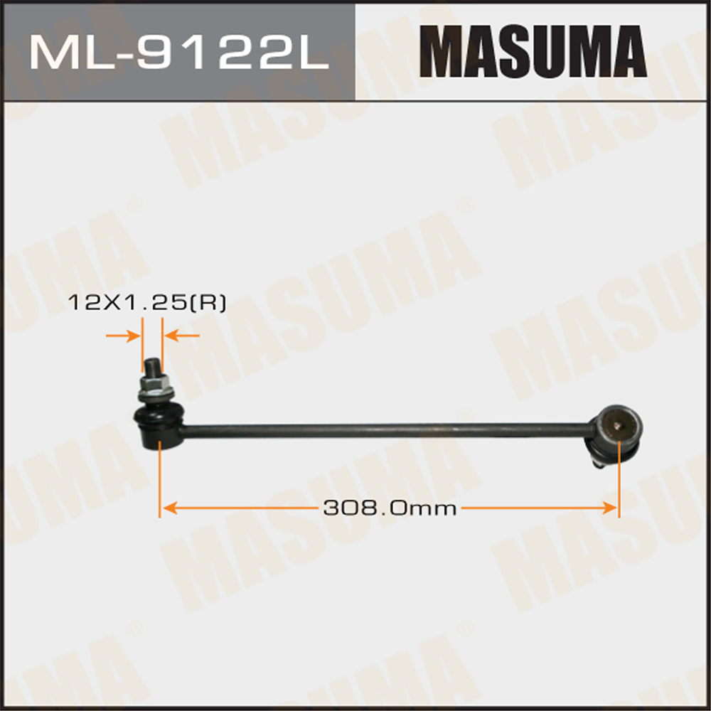 Стойка стабилизатора (линк) masuma front murano z | перед лев | Masuma                ML9122L