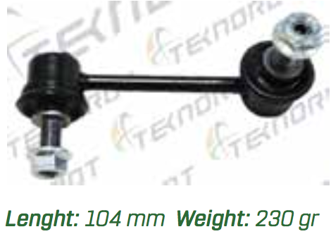 Стойка переднего стабилизатора L, L=104mm | перед прав | TEKNOROT                MA-167