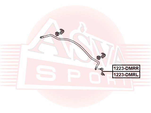 Тяга стабилизатора задняя правая | зад прав | Asva                1223-DMRR