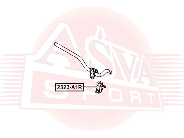 Тяга стабилизатора задняя | зад правлев | Asva                2323-A1R