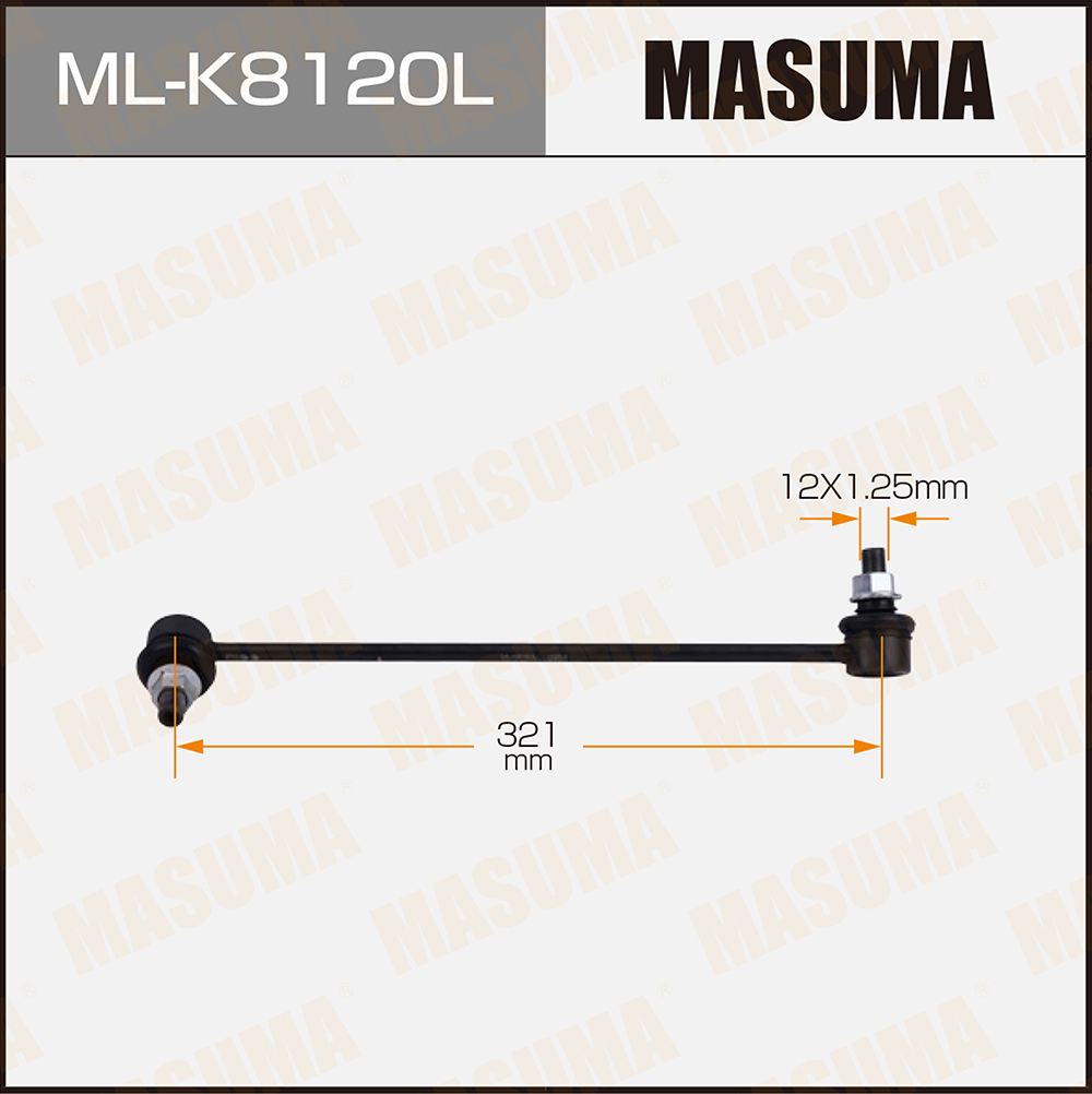 Стойка стабилизатора (линк) front hyundai sonata VI 09- LH | перед лев | Masuma                MLK8120L