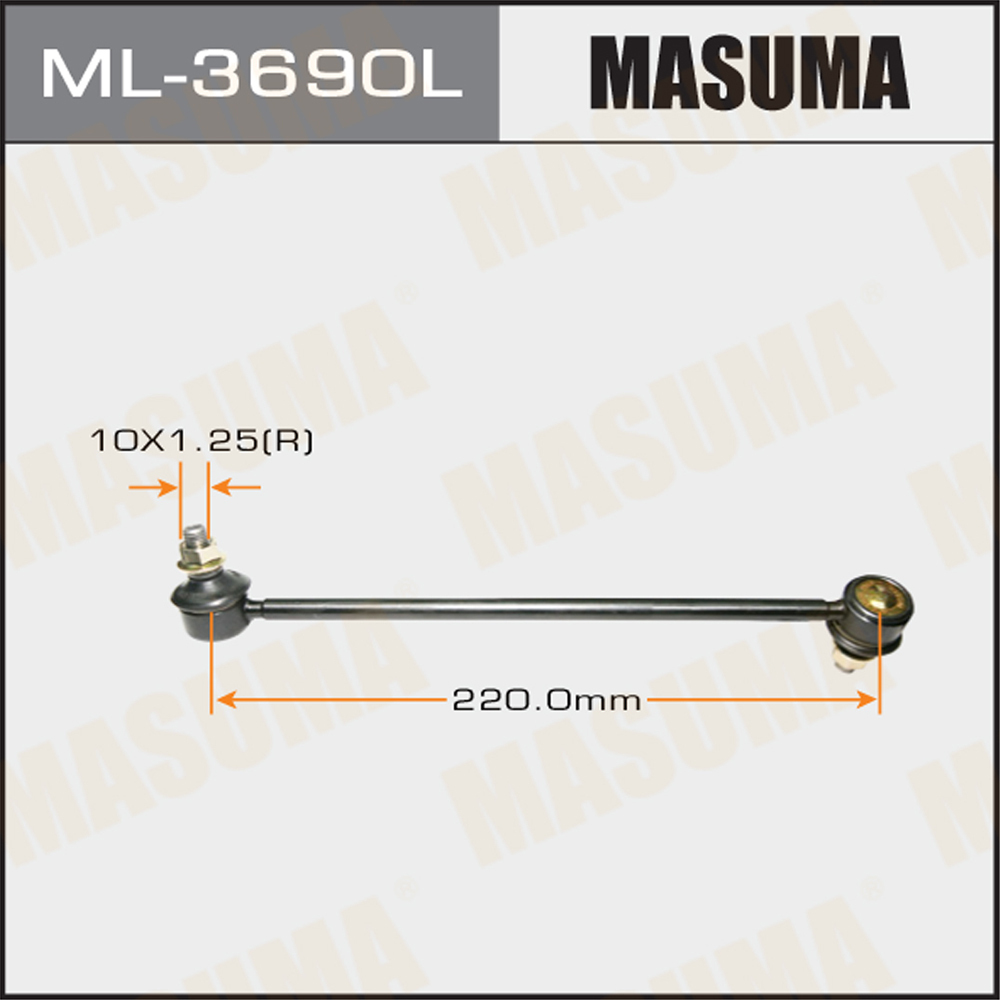 Стойка стабилизатора передняя | лев | Masuma                ML-3690L
