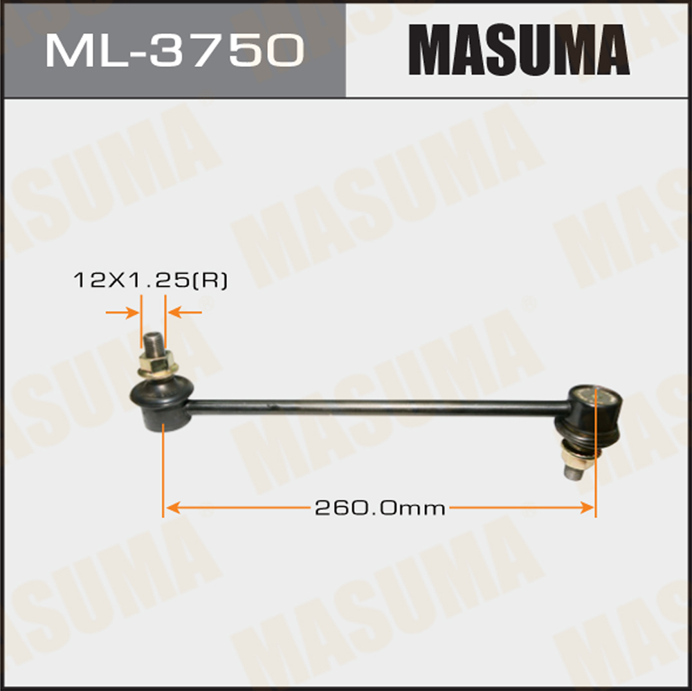 Стойка стабилизатора передняя | правлев | Masuma                ML-3750