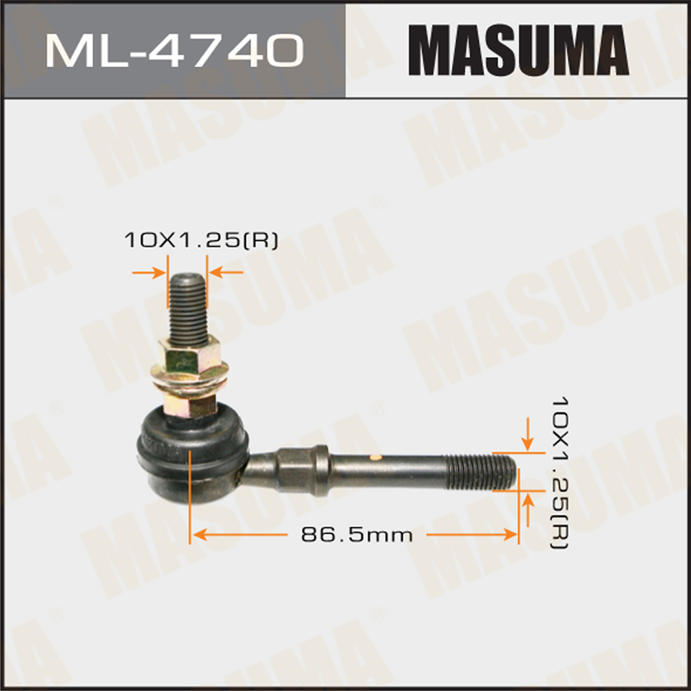 Стойка стабилизатора передняя | правлев | Masuma                ML-4740