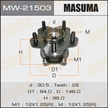 Ступица колеса | зад лев | Masuma                MW21503