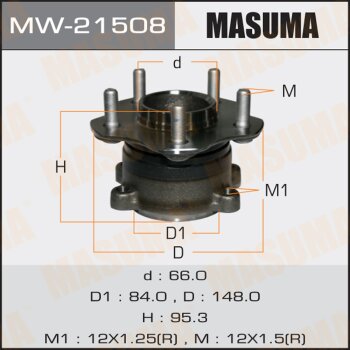 Ступичный узел | зад лев | Masuma                MW21508