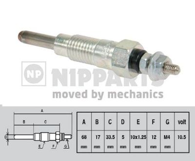 J5711018 NIPPARTS Свеча накаливания