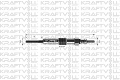 05030020 KRAFTVOLL GERMANY Свеча накаливания