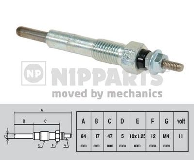 J5719009 NIPPARTS Свеча накаливания