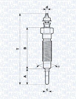 062900045304 MAGNETI MARELLI Свеча накаливания