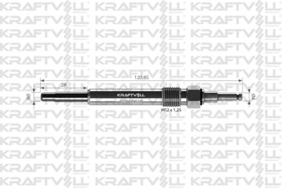 05030102 KRAFTVOLL GERMANY Свеча накаливания