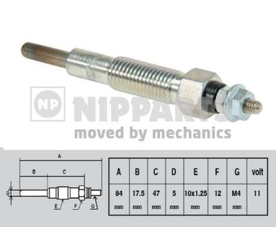 J5713011 NIPPARTS Свеча накаливания