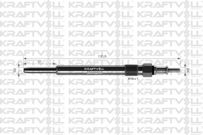 05030076 KRAFTVOLL GERMANY Свеча накаливания