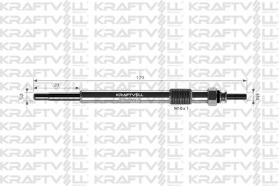 05030117 KRAFTVOLL GERMANY Свеча накаливания