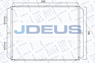 M228033A JDEUS Теплообменник, отопление салона