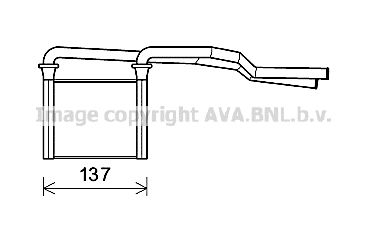 CR6136 AVA QUALITY COOLING Теплообменник, отопление салона