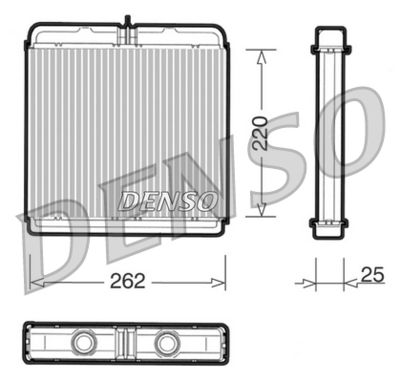 DRR12005 DENSO Теплообменник, отопление салона