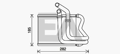 45C28037 EACLIMA Теплообменник, отопление салона