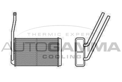 104815 AUTOGAMMA Теплообменник, отопление салона