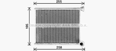 CN6333 AVA QUALITY COOLING Теплообменник, отопление салона