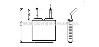 OL6115 AVA QUALITY COOLING Теплообменник, отопление салона