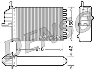 DRR09080 DENSO Теплообменник, отопление салона