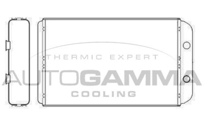 102554 AUTOGAMMA Теплообменник, отопление салона