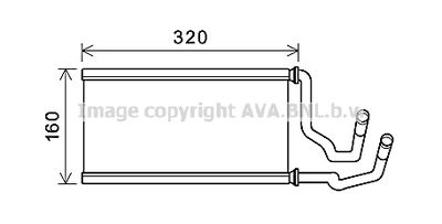 CCA6002 AVA QUALITY COOLING Теплообменник, отопление салона