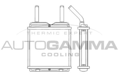 103689 AUTOGAMMA Теплообменник, отопление салона