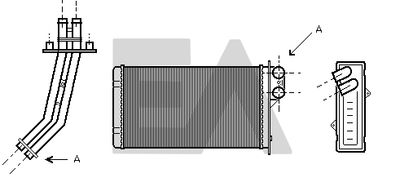 45C60011 EACLIMA Теплообменник, отопление салона