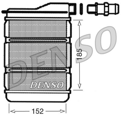 DRR23011 DENSO Теплообменник, отопление салона