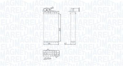 350218436000 MAGNETI MARELLI Теплообменник, отопление салона