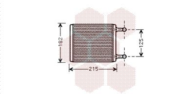 30006442 VAN WEZEL Теплообменник, отопление салона