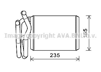 HDA6304 AVA QUALITY COOLING Теплообменник, отопление салона