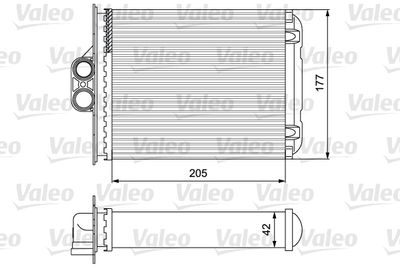 812118 VALEO Теплообменник, отопление салона