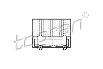 202698 TOPRAN Теплообменник, отопление салона