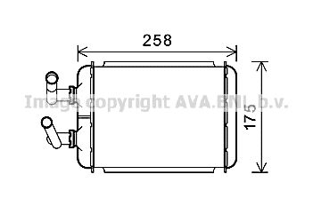 CT6056 AVA QUALITY COOLING Теплообменник, отопление салона