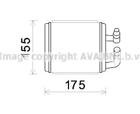 HY6243 AVA QUALITY COOLING Теплообменник, отопление салона