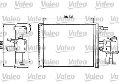 812024 VALEO Теплообменник, отопление салона