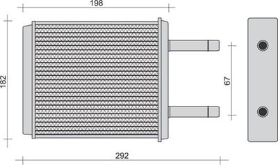 350218272000 MAGNETI MARELLI Теплообменник, отопление салона